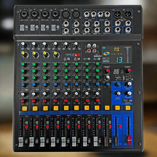 12 Channel Sound Board Console w 99 DSP Effect