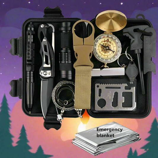 14 in 1 Outdoor Survival Camping Kit